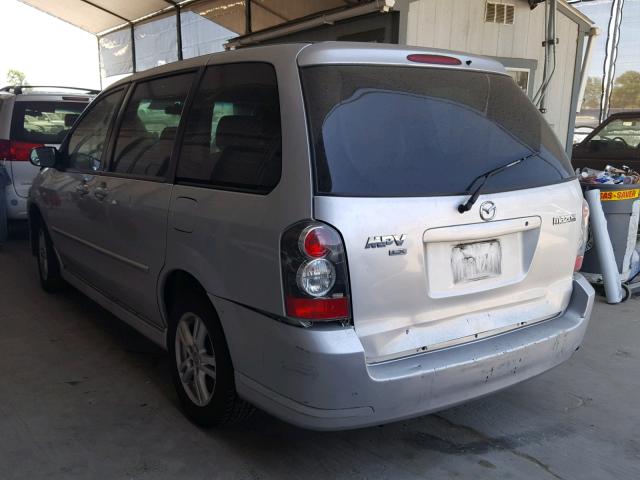 JM3LW28A440510868 - 2004 MAZDA MPV WAGON SILVER photo 3