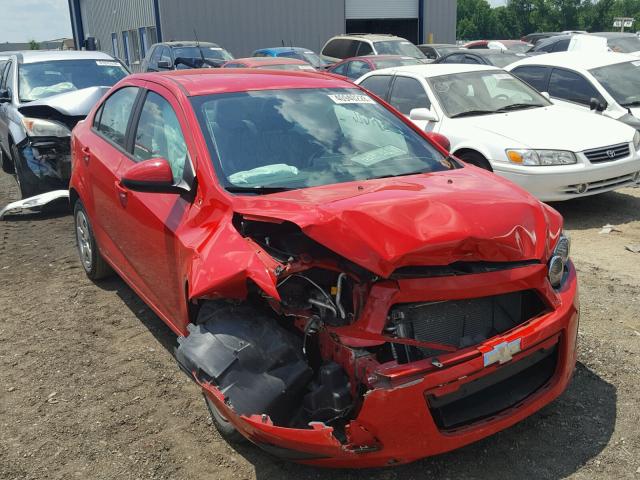 1G1JA5SH4E4186622 - 2014 CHEVROLET SONIC LS RED photo 1