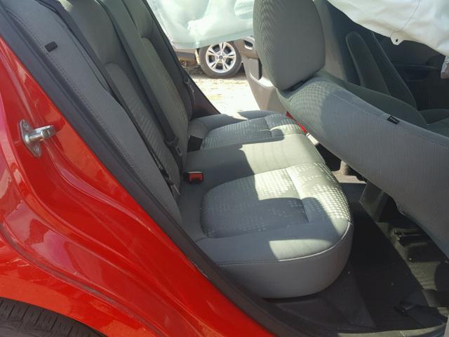 1G1JA5SH4E4186622 - 2014 CHEVROLET SONIC LS RED photo 6