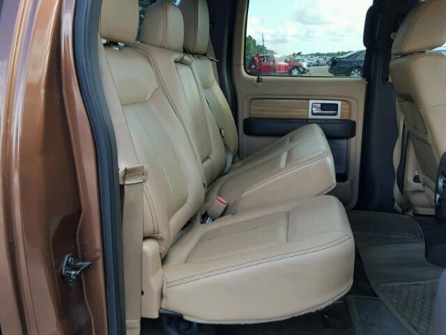 1FTFW1CT7BFA82474 - 2011 FORD F150 SUPER BROWN photo 6