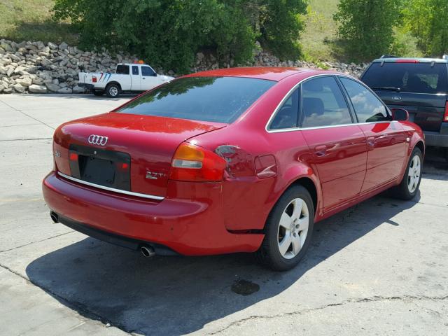 WAULD54B12N084648 - 2002 AUDI A6 2.7T QU RED photo 4