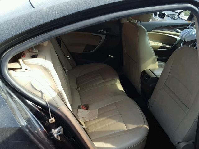 2G4GR5EK9C9155454 - 2012 BUICK REGAL BLACK photo 6