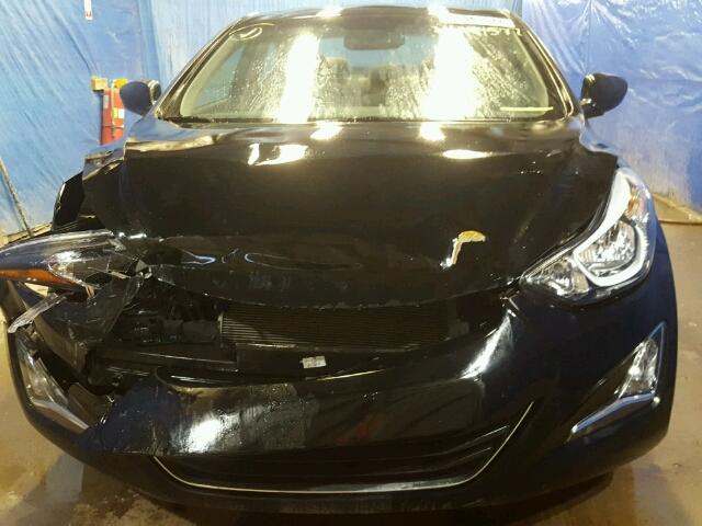 KMHDH4AE4FU342320 - 2015 HYUNDAI ELANTRA SE BLACK photo 9