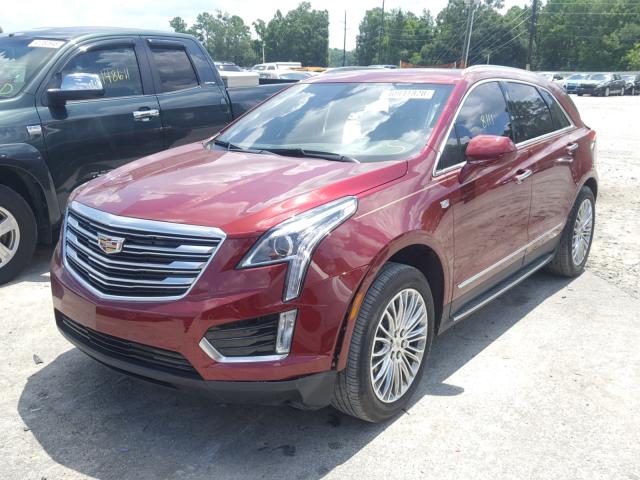 1GYKNBRS5HZ260888 - 2017 CADILLAC XT5 LUXURY RED photo 2