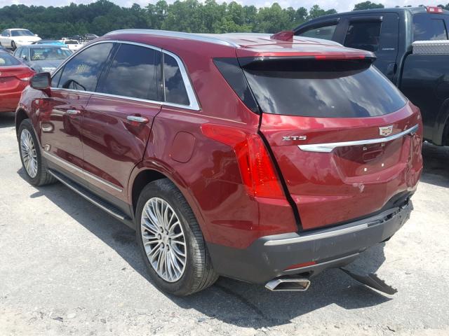 1GYKNBRS5HZ260888 - 2017 CADILLAC XT5 LUXURY RED photo 3