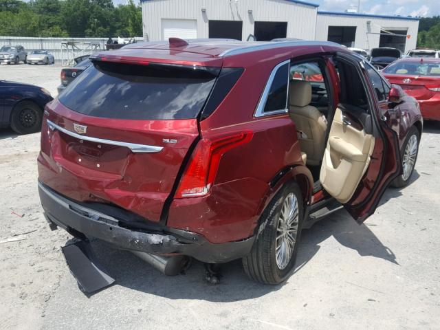 1GYKNBRS5HZ260888 - 2017 CADILLAC XT5 LUXURY RED photo 4