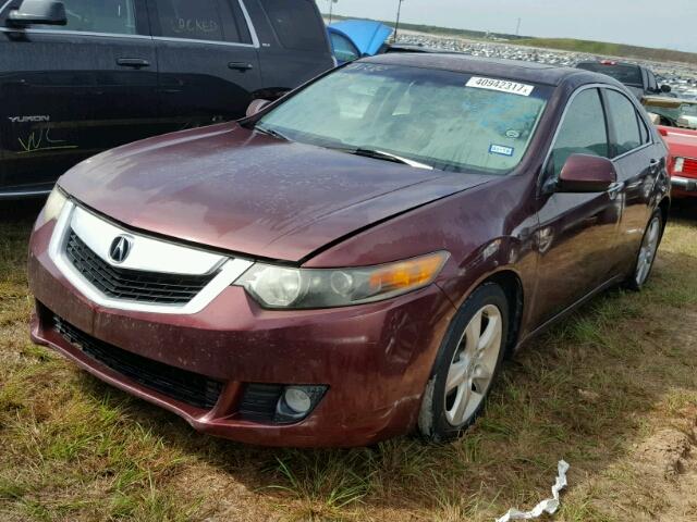 JH4CU26649C031559 - 2009 ACURA TSX MAROON photo 2