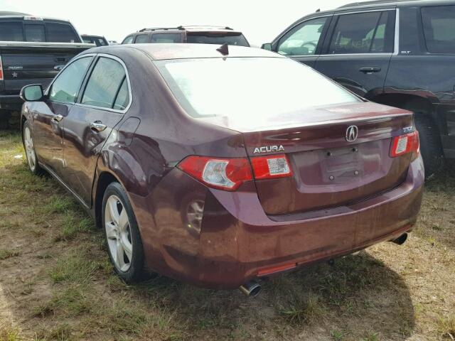 JH4CU26649C031559 - 2009 ACURA TSX MAROON photo 3