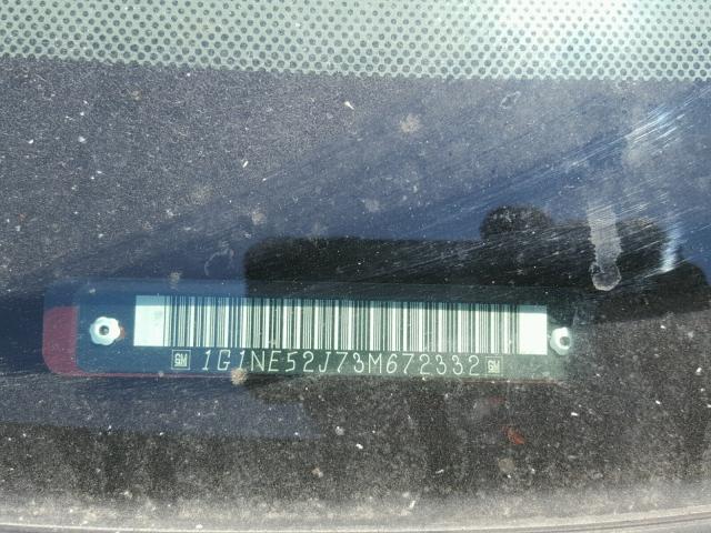 1G1NE52J73M672332 - 2003 CHEVROLET MALIBU LS BURGUNDY photo 10