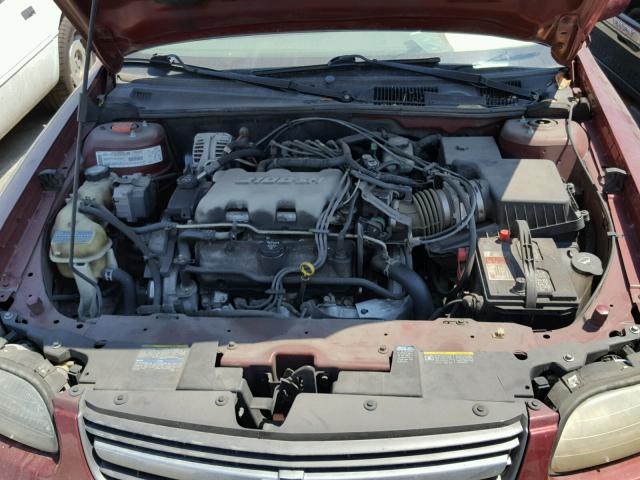 1G1NE52J73M672332 - 2003 CHEVROLET MALIBU LS BURGUNDY photo 7