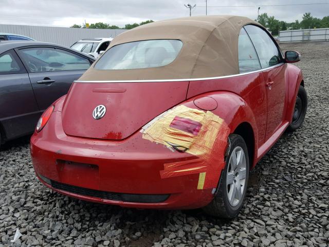 3VWRG31YX7M416313 - 2007 VOLKSWAGEN NEW BEETLE 红色 照片 4