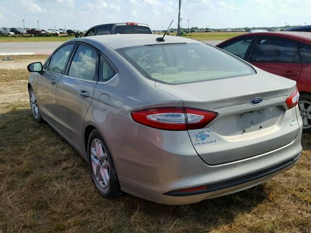 3FA6P0HD9GR165204 - 2016 FORD FUSION SE SILVER photo 3