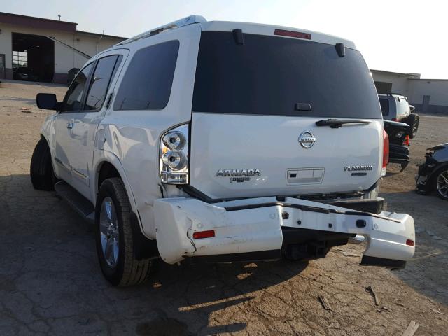 5N1BA0NE3DN601207 - 2013 NISSAN ARMADA PLA WHITE photo 3