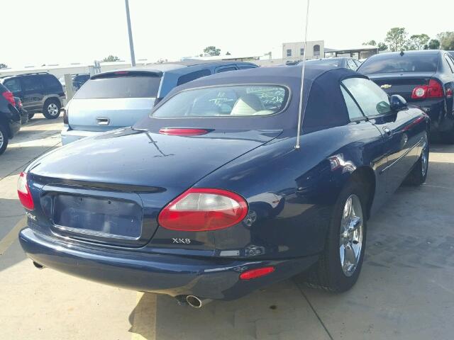 SAJGX2042XC035724 - 1999 JAGUAR XK8 BLUE photo 4