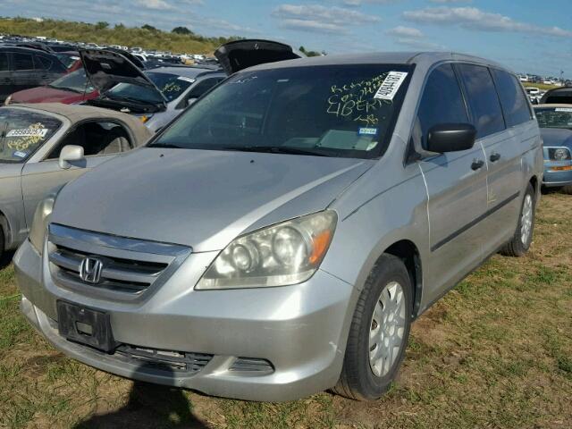 5FNRL38217B125719 - 2007 HONDA ODYSSEY LX SILVER photo 2