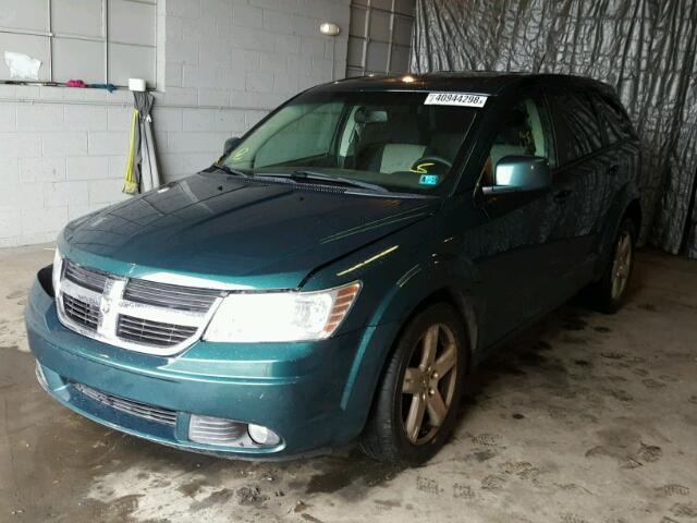 3D4GH57V79T583241 - 2009 DODGE JOURNEY SX GREEN photo 2