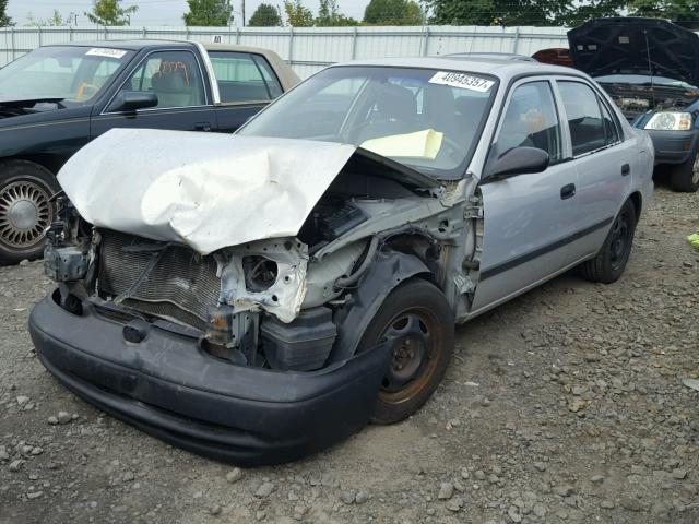 1Y1SK52812Z406446 - 2002 CHEVROLET GEO PRIZM 银色 照片 2