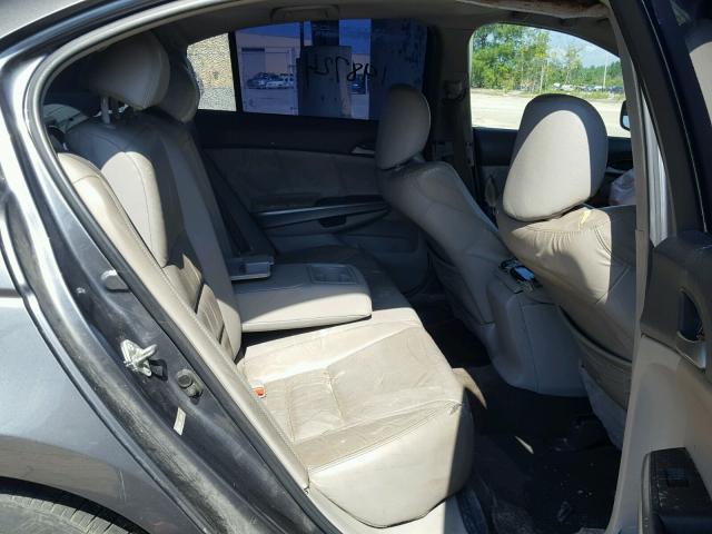 1HGCP26828A139720 - 2008 HONDA ACCORD EXL GRAY photo 6