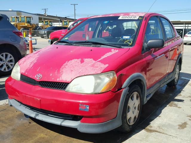 JTDBT1239Y0021910 - 2000 TOYOTA ECHO RED photo 2