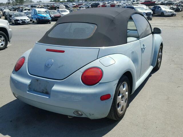 3VWCK21Y33M321925 - 2003 VOLKSWAGEN NEW BEETLE 蓝色 照片 4