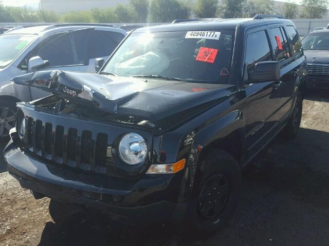 1C4NJPBB3HD132345 - 2017 JEEP PATRIOT SP BLACK photo 2