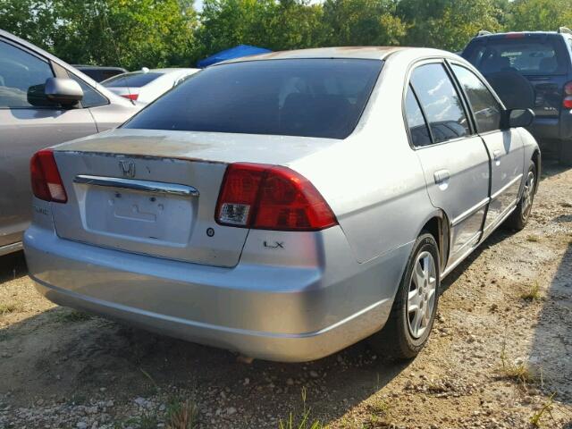 1HGES16593L004349 - 2003 HONDA CIVIC SILVER photo 4