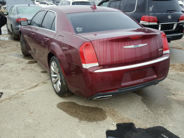 2C3CCAAG2HH663734 - 2017 CHRYSLER 300 MAROON photo 3