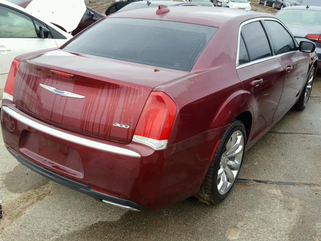 2C3CCAAG2HH663734 - 2017 CHRYSLER 300 MAROON photo 4