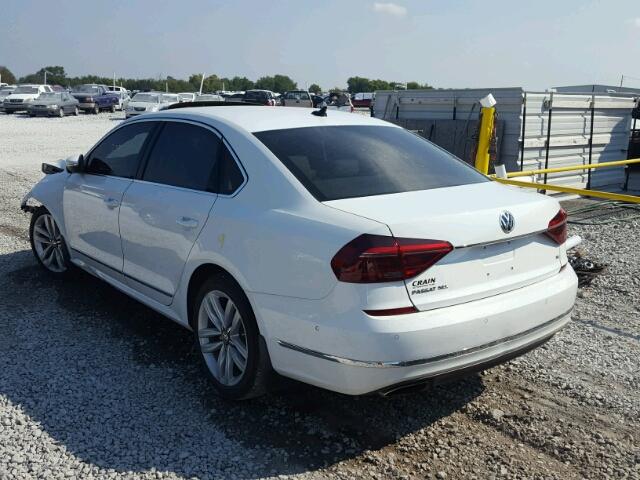 1VWCM7A35HC049284 - 2017 VOLKSWAGEN PASSAT SEL WHITE photo 3