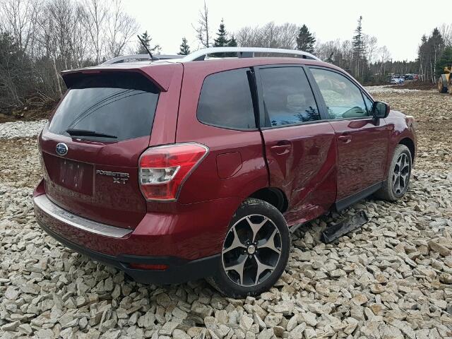 JF2SJHDC6EH470312 - 2014 SUBARU FORESTER 2 RED photo 4