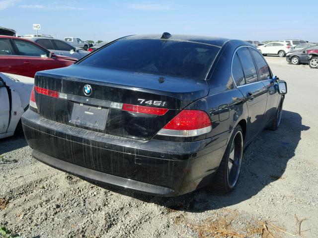 WBAGL63575DP74338 - 2005 BMW 745 I BLACK photo 4