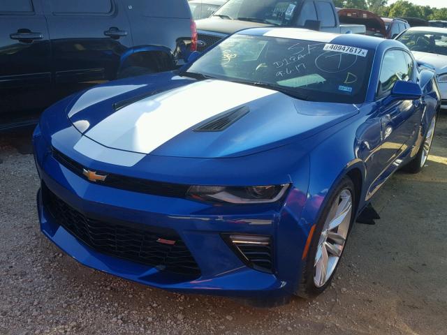 1G1FG1R79G0117431 - 2016 CHEVROLET CAMARO BLUE photo 2