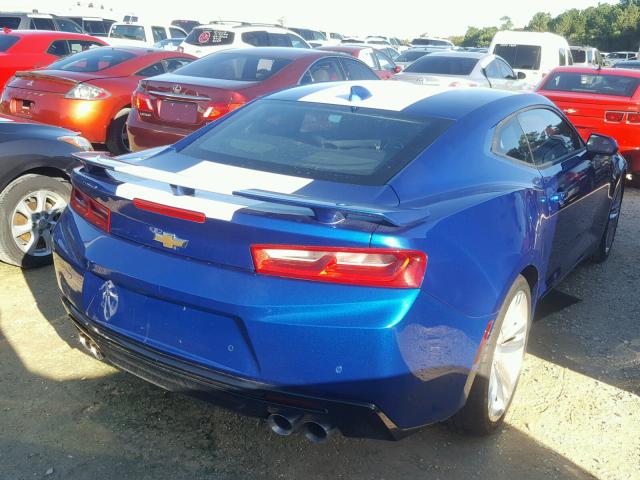 1G1FG1R79G0117431 - 2016 CHEVROLET CAMARO BLUE photo 4