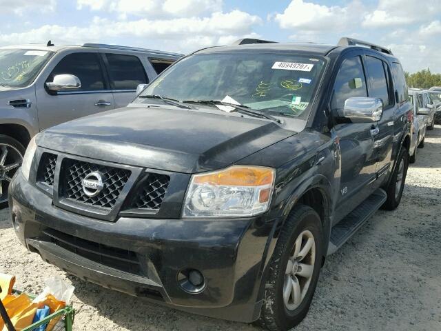 5N1BA08D99N600752 - 2009 NISSAN ARMADA SE BLACK photo 2