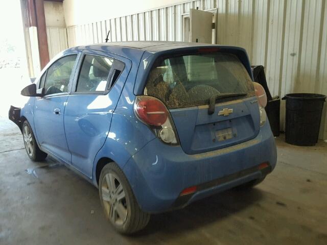 KL8CD6S94FC754101 - 2015 CHEVROLET SPARK 1LT Синий фото 3