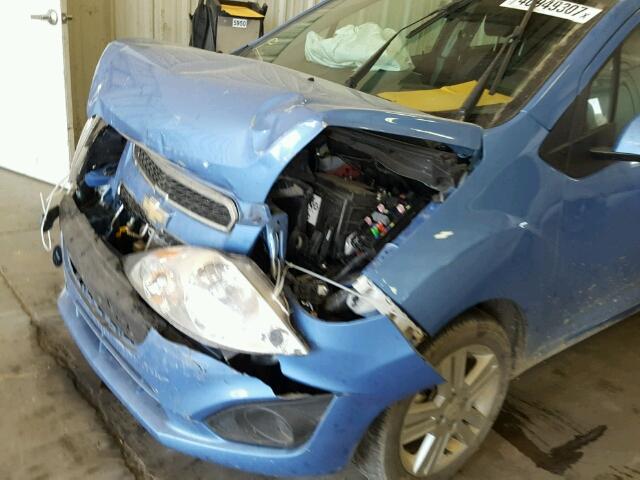 KL8CD6S94FC754101 - 2015 CHEVROLET SPARK 1LT BLUE photo 9