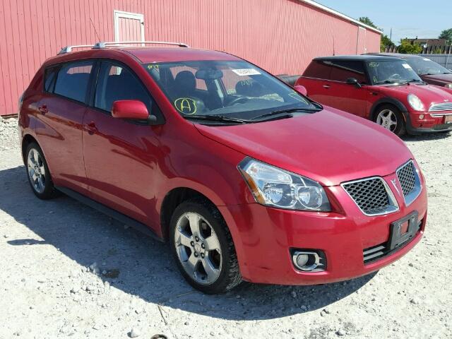 5Y2SM67069Z440934 - 2009 PONTIAC VIBE RED photo 1