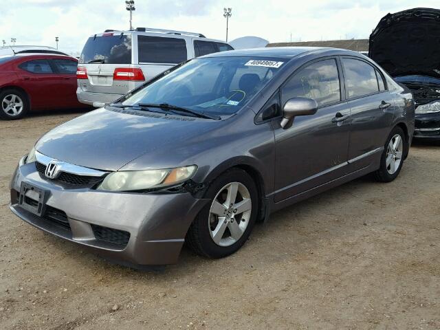 2HGFA166X9H528499 - 2009 HONDA CIVIC GRAY photo 2