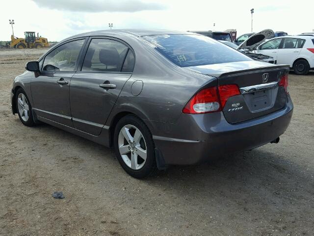 2HGFA166X9H528499 - 2009 HONDA CIVIC GRAY photo 3