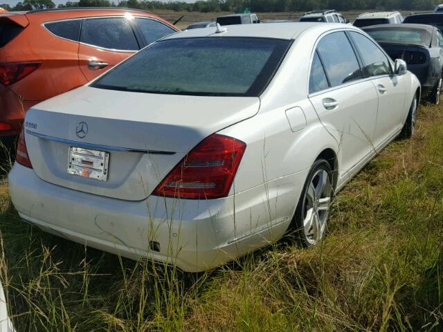 WDDNG7DB8DA534150 - 2013 MERCEDES-BENZ S WHITE photo 4