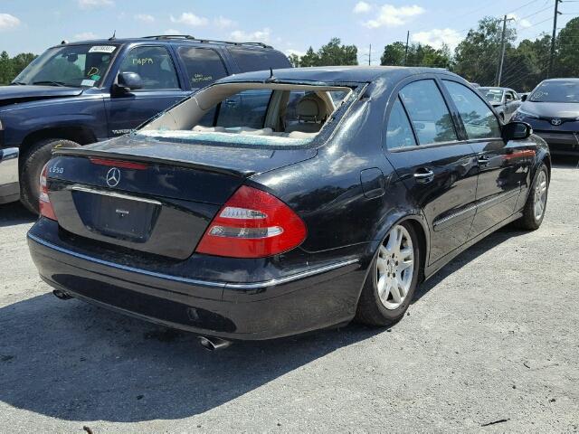 WDBUF70J43A244877 - 2003 MERCEDES-BENZ E 500 BLACK photo 4