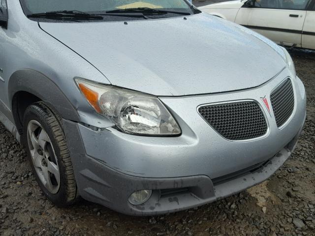 5Y2SL65878Z401635 - 2008 PONTIAC VIBE SILVER photo 9