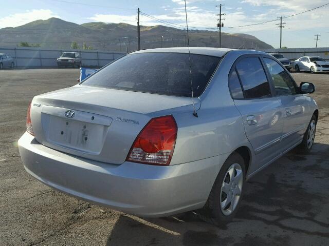 KMHDN46D56U378204 - 2006 HYUNDAI ELANTRA GL SILVER photo 4