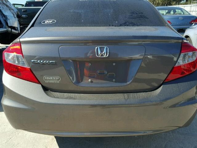 19XFB2F52CE053720 - 2012 HONDA CIVIC LX GRAY photo 10