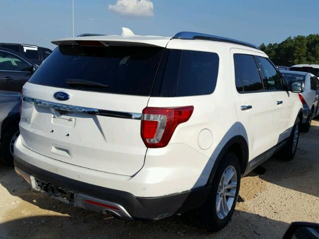 1FM5K7F81HGC76286 - 2017 FORD EXPLORER WHITE photo 4