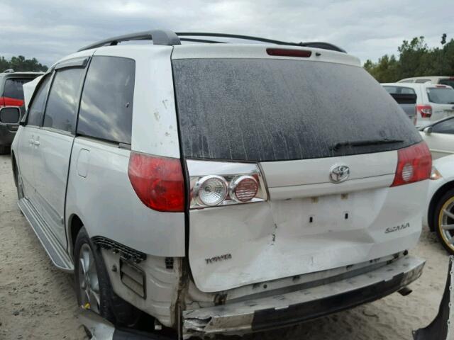 5TDZA22C36S570846 - 2006 TOYOTA SIENNA XLE WHITE photo 3