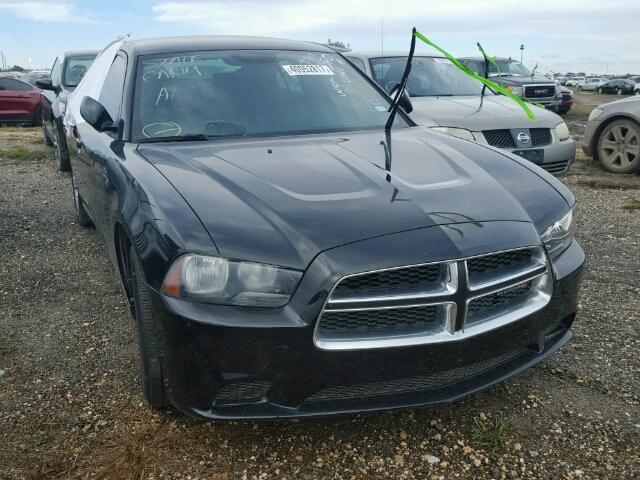 2C3CDXBG5EH295348 - 2014 DODGE CHARGER BLACK photo 1