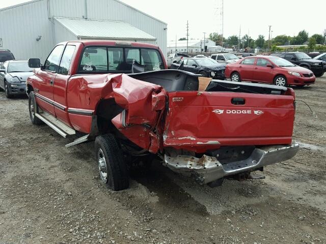 3B7KC23C4TM147621 - 1996 DODGE RAM 2500 RED photo 3