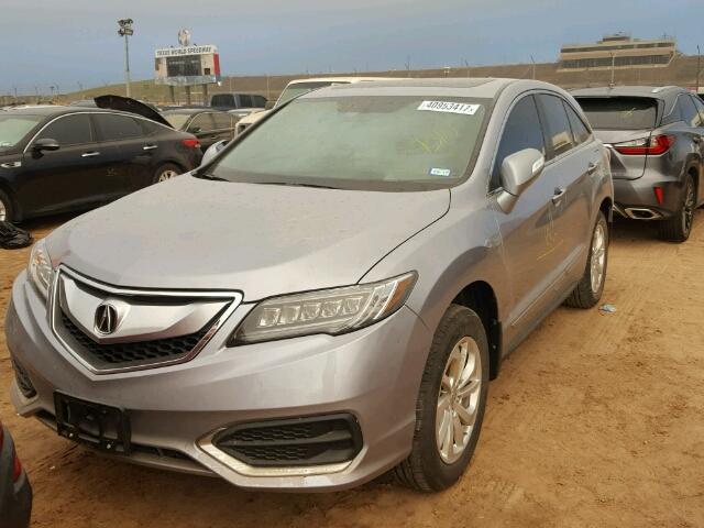 5J8TB3H57GL007918 - 2016 ACURA RDX SILVER photo 2