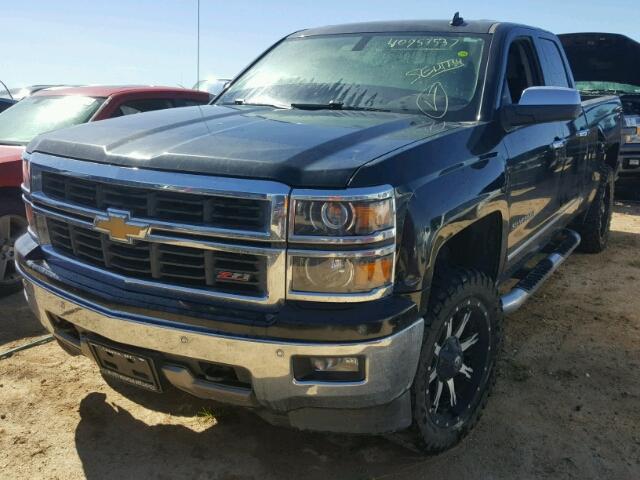 1GCVKSEC1EZ144061 - 2014 CHEVROLET SILVERADO BLACK photo 2